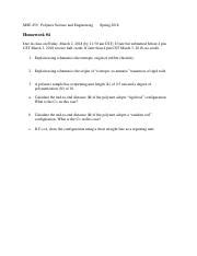 Hw Pdf Mse Polymer Science And Engineering Spring Homework