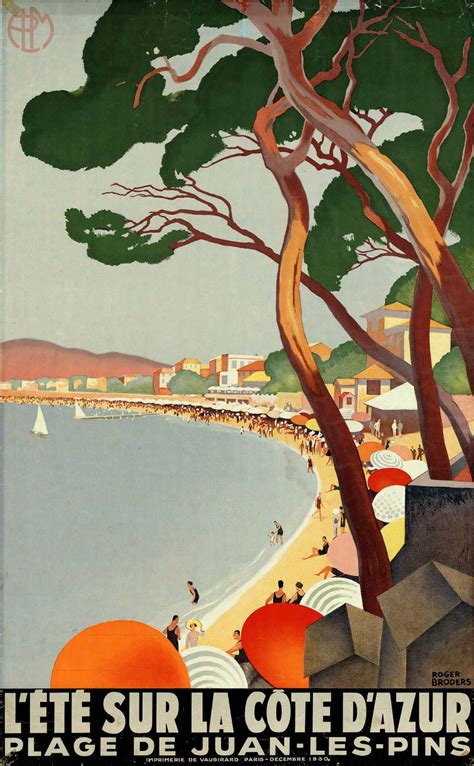 L T Sur La C Te D Azur Vintage French Posters Vintage Travel