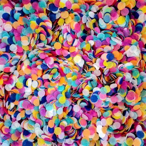 Bright Rainbow Biodegradable Wedding Confetti Proper Confetti