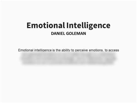 Solution Emotional Intelligence Studypool