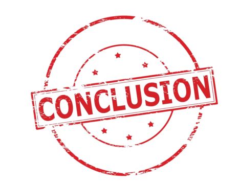 Conclusion PNG Transparent Images Free Download | Vector Files | Pngtree