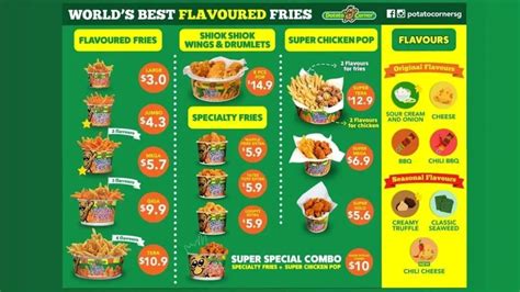 POTATO CORNER MENU SINGAPORE & UPDATED PRICES 2024