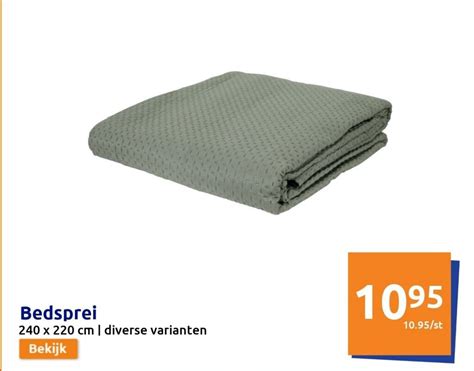 Bedsprei 240 X 220cm Aanbieding Bij Action