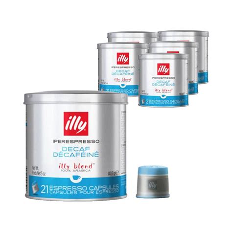 illy iperespresso capsules decaf classico medium espresso coffee case