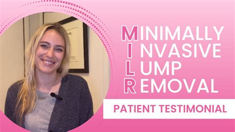 Patient Testimonial Non Surgical Breast Lump Removal Youtube