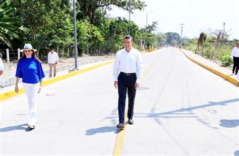 Inaugura Rutilio Escand N Pavimentaci N Con Concreto Hidr Ulico Del