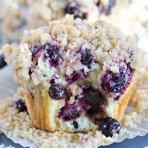 Blueberry Muffins With Streusel Crumb Topping Cinnamon Crumb Muffins