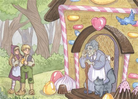 Hansel and Gretel watercolor book illustrations on Behance