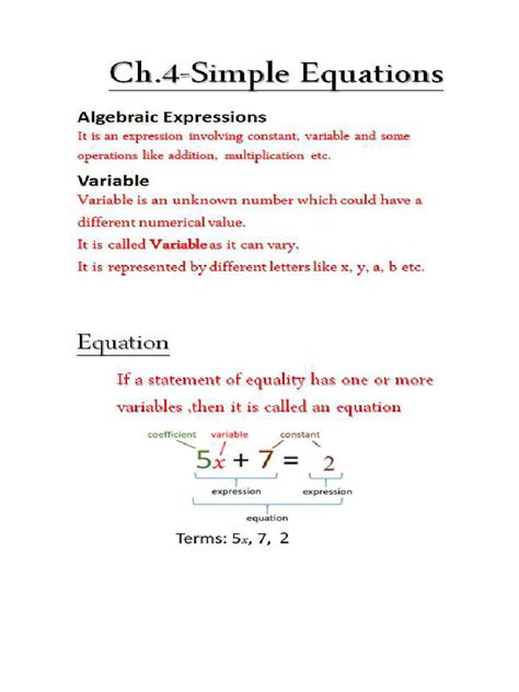 simple equation