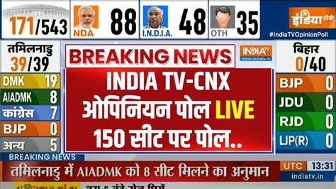 Opinion Poll Lok Sabha Election India Tv Nda I N D I A