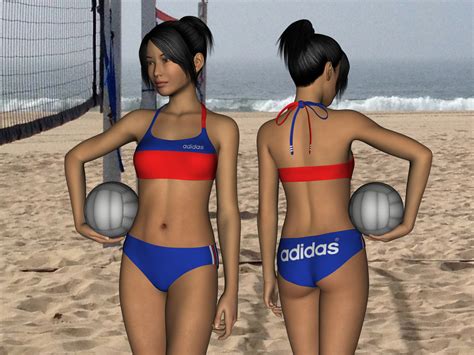 Beach Volleyball Outfit for Genesis 3 Female by amyaimei on DeviantArt