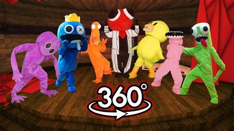 Vr 360° New Rainbow Friends Monster In Real Life 🎶 Friday Night Funkin