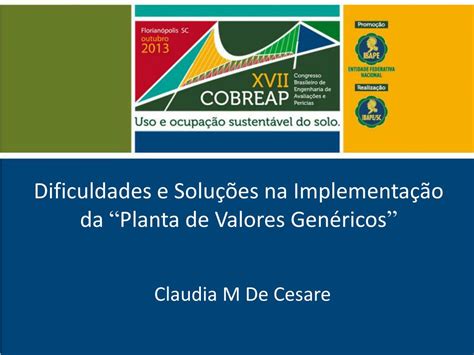 Ppt Dificuldades E Solu Es Na Implementa O Da Planta De Valores