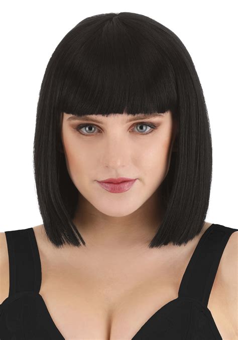 Deep Black Bob Womens Wig