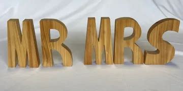 Mr Mrs Sign Wood Letters Sbl Rentals