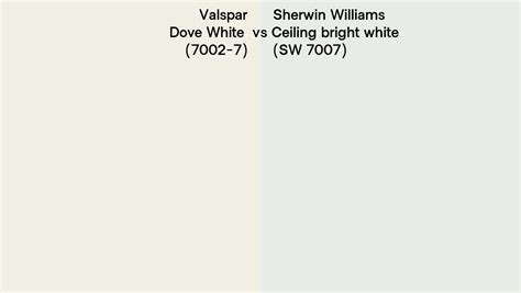 Valspar Dove White 7002 7 Vs Sherwin Williams Ceiling Bright White