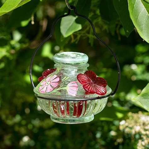 Pennington 32 Oz Decorative Glass Hummingbird Feeder | Shelly Lighting