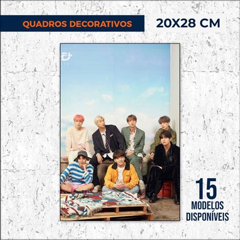 Quadros Bts Escolha Um Modelo Quadro Decorativo Em Mdf X Cm