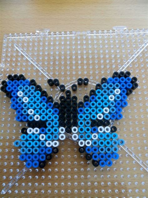 Fjäril Hama Pärlor Butterfly Hama Perler Beads Pärlmönster