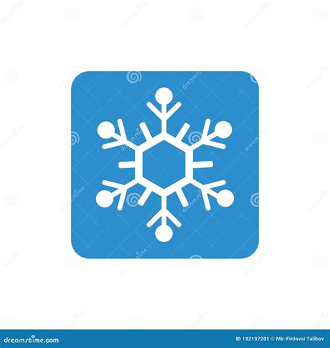 Snowflake Icon Or Logo Christmas And Winter Theme Symbol Vector And