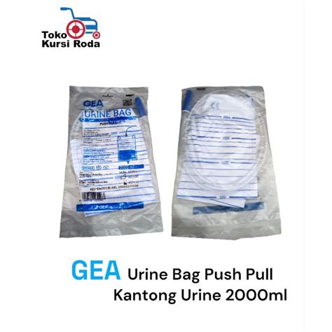 Jual Gea Urine Bag Push Pull Kantong Urine 2000ml Shopee Indonesia