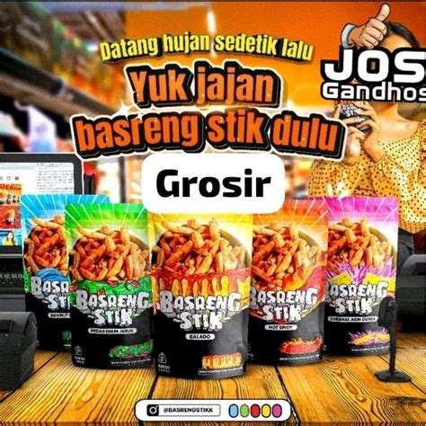 Jual Basreng Stik Bakso Goreng Crispy Bakso Ikan Camilan Viral