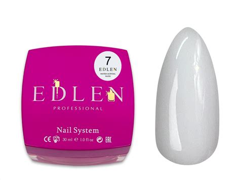 EDLEN Water Acrygel Nude ml milky dense No אקריל גל ניוד מל חלבי צפוף מס