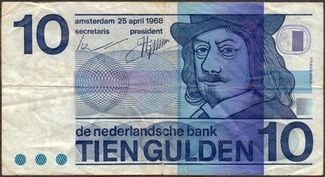 Netherlands 10 Gulden Bank Note Collectors Weekly