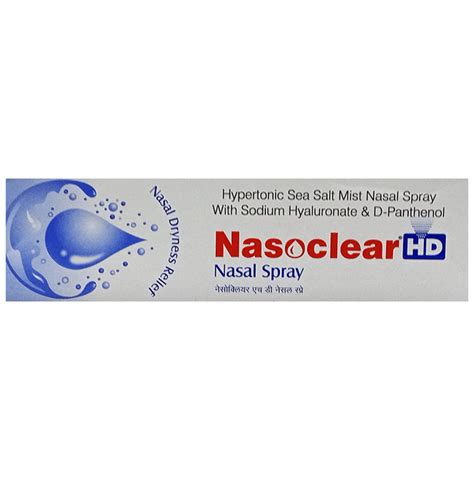 Nasoclear Hd Nasal Spray Buy Bottle Of Ml Nasal Spray At Best