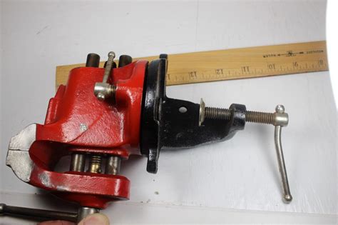 Vintage Brink Cotton Swivel Clamp On Vise EBay