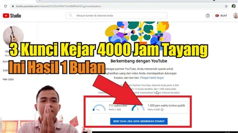 Kunci Cara Cepat Mengejar Jam Tayang Dalam Bulan Youtuber