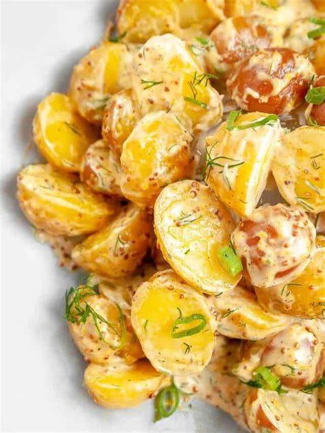 Rustic Mustard Dill Potato Salad Without Eggs Story The Sassy Foodie