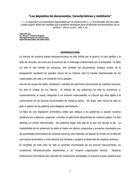 Pdf Los Dep Sitos De Documentos Archivo Nacional De Pdf File