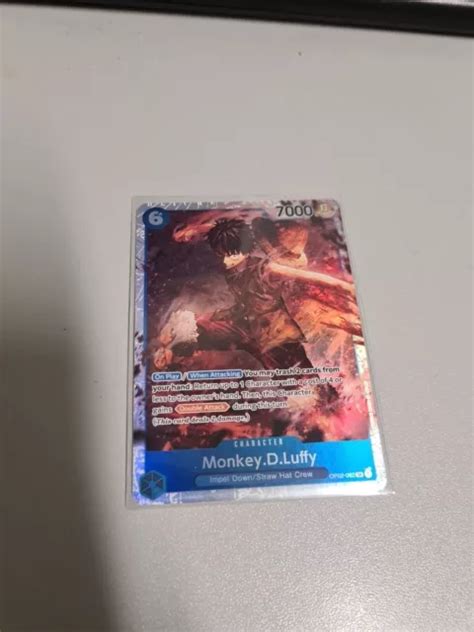 MONKEY D LUFFY One Piece Card Holo Paramount War English OP02 062 SR 3