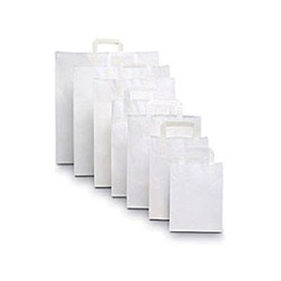 White Paper Bags With Folded Handles | Davpack