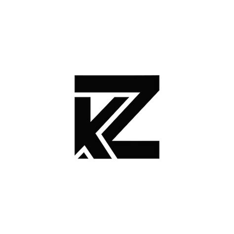 Premium Vector KZ LOGO