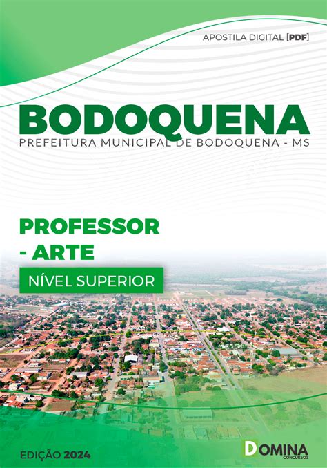 Apostila Pref Bodoquena MS 2024 Professor Arte