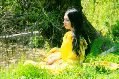 Free photo: Girl in Yellow - Girl, Shine, Shiny - Free Download - Jooinn