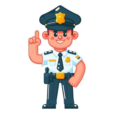 Premium Vector Cartoon Police Officer Cartoon Vector