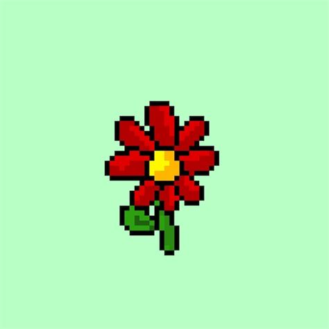 Flower Pixel Art Minecraft | Best Flower Site