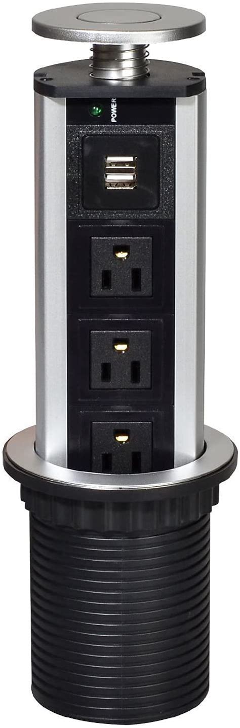 Buy Retractable Pop Up Power Socket Us Plug And Usb Charging Ports