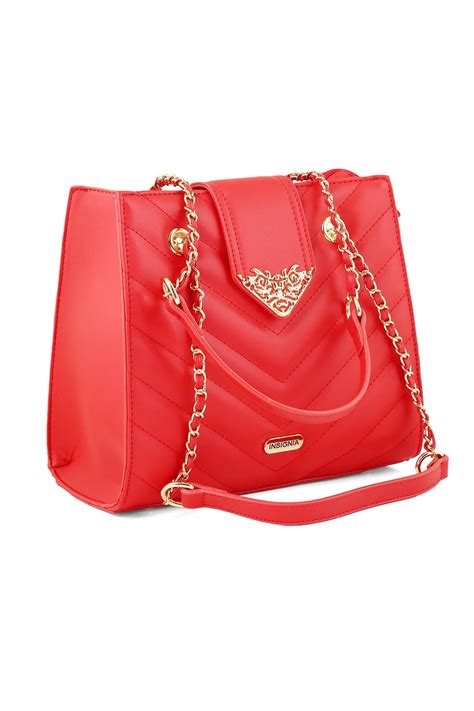 Baguette Shoulder Bags B15127 Red Insignia Pk