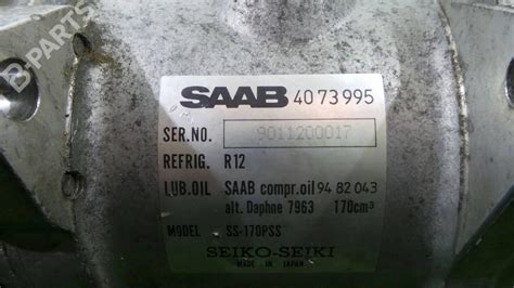 AC Compressor SAAB 900 I AC4 AM4 2 0 S Turbo 16 134330 B Parts