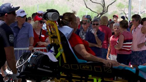 Trump Supporters Taken To Hospital As Precaution Due To Extreme Heat