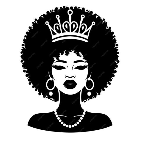 Premium Vector Black Woman Svg Afro Woman Svg Black Girl Svg Afro Puffs Pretty Black Educated