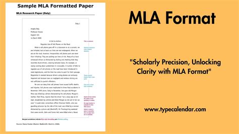 Free Printable Mla Format Templates Word Pdf Blank Example