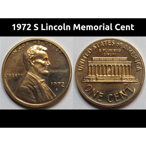 S Lincoln Memorial Cent Beautiful American Proof Coin