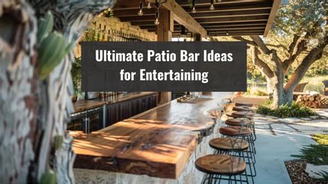 Ultimate Patio Bar Ideas for Entertaining