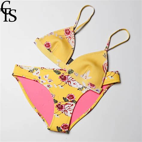 Cts Brand Bikini Real Neoprene Swimwear Women Swimsuit Sexy Push