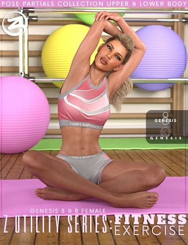 Z Utility Series Fitness Exercise Poses And Partials For Genesis